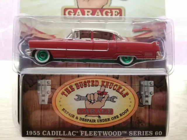 1955 Cadillac Fleetwood Series 60  GREEN MACHINE Chase *** Greenlight  1:64 2