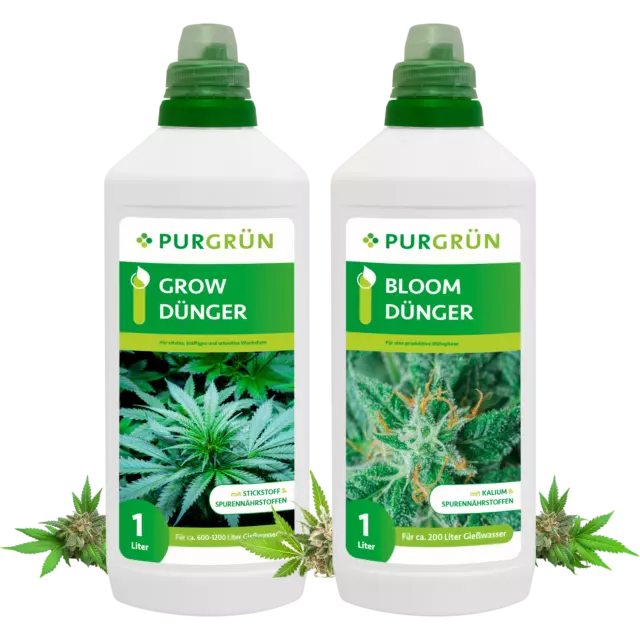 Purgrün Cannabis-Dünger-Set 2 x 1 Liter