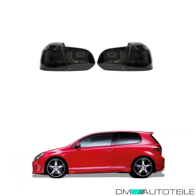 Dynamique Clignotant LED Lot de Feux Arrière Noir pour VW Golf VI 4-Türer R20