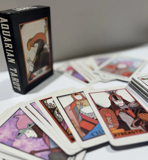 【Vintage】 THE AQUARIAN TAROT THE FOOL Vintage Aquarian Tarot Card Deck The Fool 1993 COMPLETE DECK