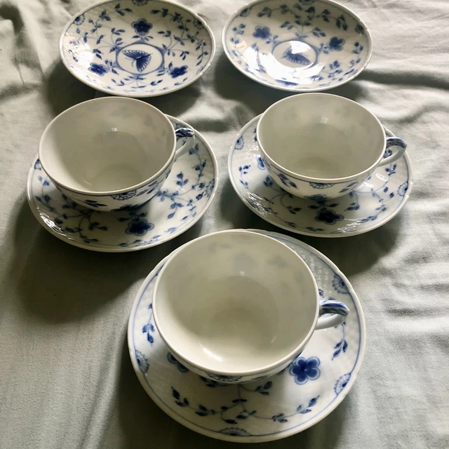 Bing & Grondahl Tea Cups Butterfly Lace Set BONUS Bing & Grondahl Tea Cups Butterfly Lace Set BONUS
