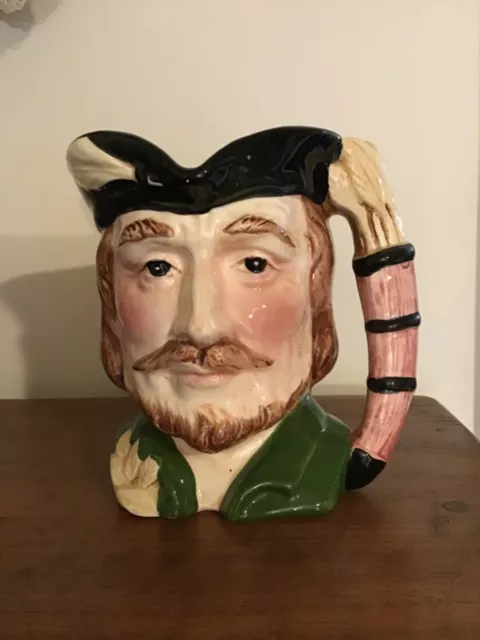 Vintage TOBY CHARACTER JUG  Robin Hood JAPAN 1950's 13.5cm 5.5 inches EUC