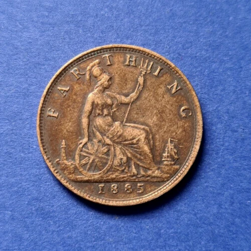Royaume Uni - Farthing de 1885 - Victoria