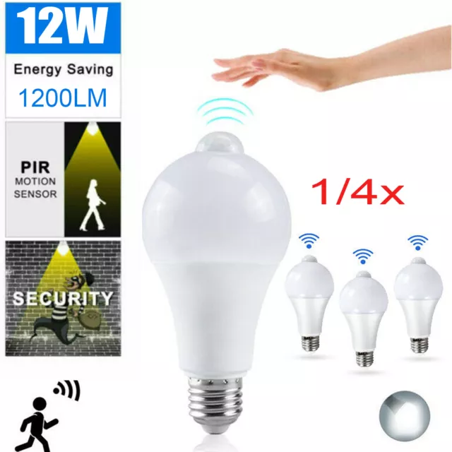 E27 LED Glühbirne Lampe mit Bewegungssensor Bewegungsmelder PIR Sensor Birne DE