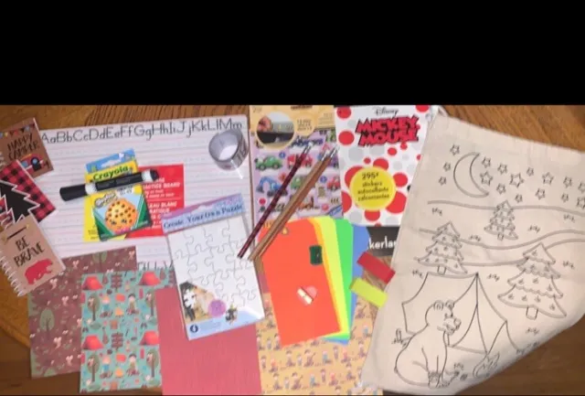 ¡¡¡2 kits de actividades para niños con color tu propia mochila!!!   ¡¡Tema para acampar!!¡!