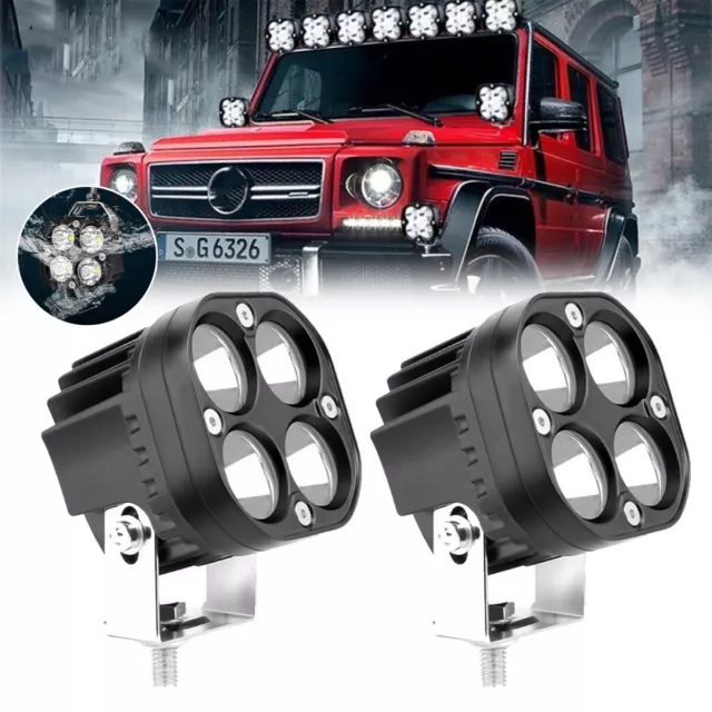 40W LED Arbeitsscheinwerfer Scheinwerfer Offroad Bagger Flutlicht 65000K 12V/24V