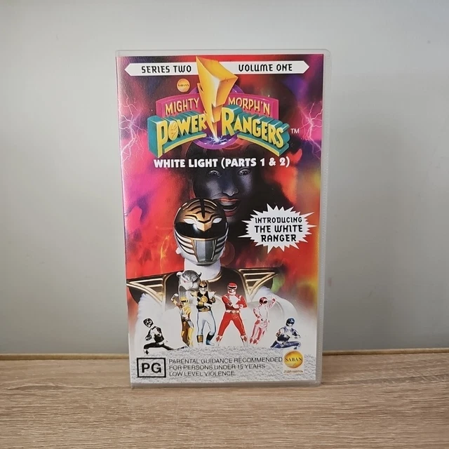 Mighty Morphin Power Rangers White Light Vhs Tested 3250 Picclick Au 