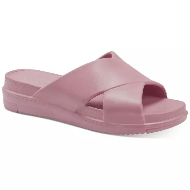 Sun + Stone Womens Islla Platforms Slip On Casual Slide Sandals Shoes BHFO 7990