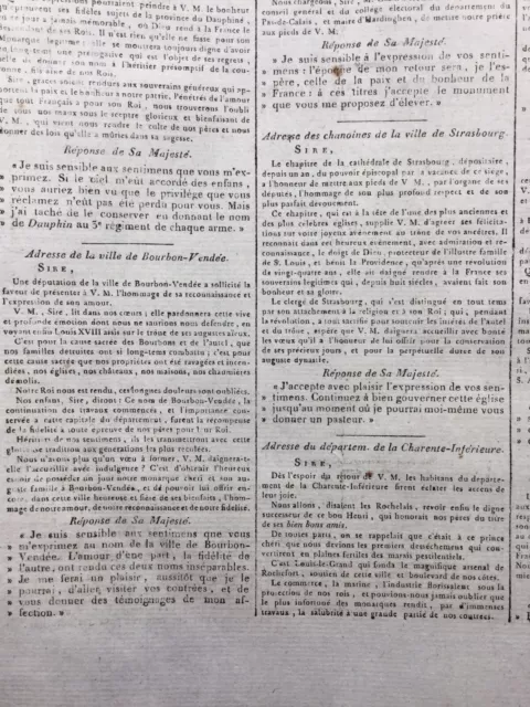 Bourbon-Vendée IN 1814 Strasbourg Gannat Bayeux Joigny Roanne Epernay Drôme 3