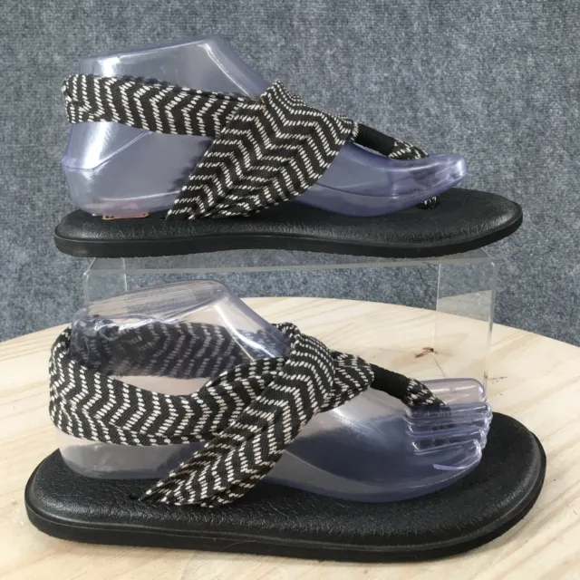 Sanuk Womens Size 8 Yoga Sling 2 Print Multicolor Stripes Sandals Shoes  SWS10535