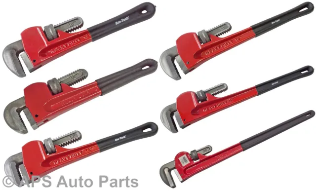 New Heavy Duty Pro Pipe Wrench 10" 12" 14" 18" 24" 36" Garage Work Plumber Tool