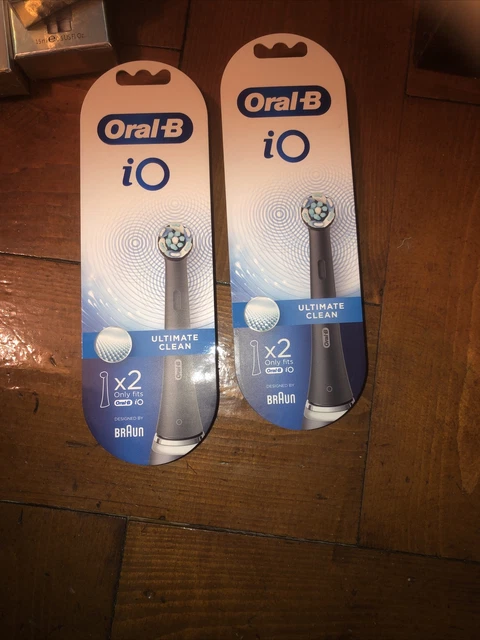 Originale Confezione Da 2 Testine Di Ricambio Pulite Originali Oral-B Io Ultimate