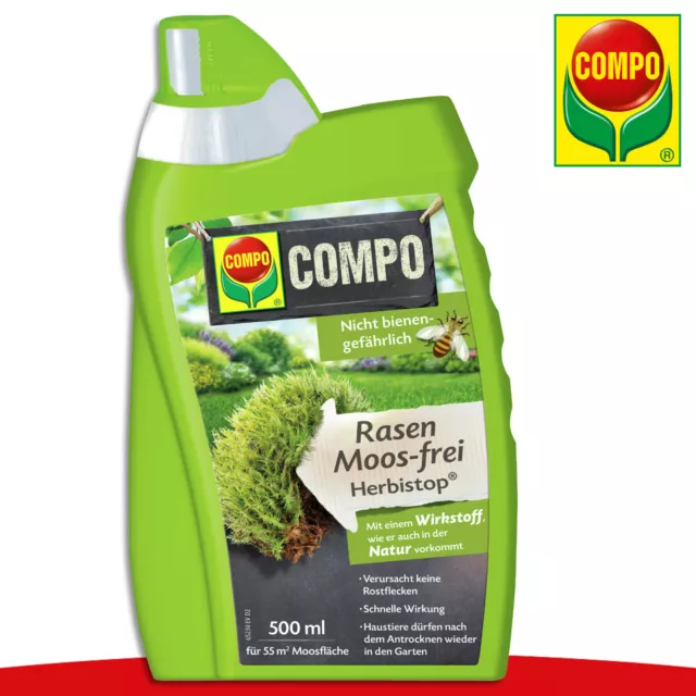 COMPO 500 ml Rasen Moos-frei Herbistop®