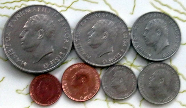 7Coins Samoa 1967 Unc 175-101