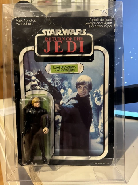 Abito Vintage Palitoy Star Wars Rotj - Luke Skywalker Jedi Knight 65 Carta Posteriore