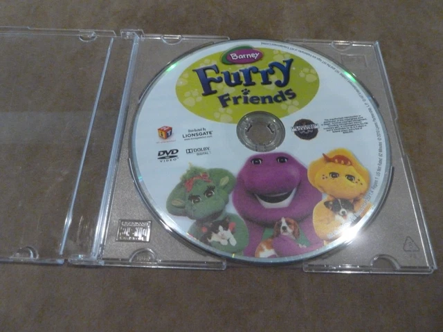 BARNEY PURPLE DINOSAUR Furry Friends DVD Cuddly Fun For Everyone $21.46