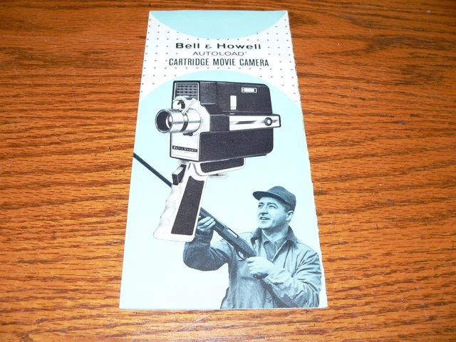 Vintage Bell & Howell Autoload Cartridge Movie Camera Brochure~Excellent Cond.
