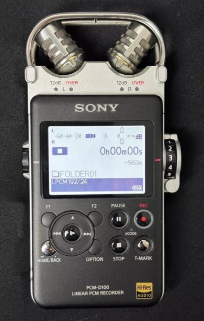 SONY PCM-D100 Tragbare Recorder hoher Auflösung Gebraucht Top Zustand Private