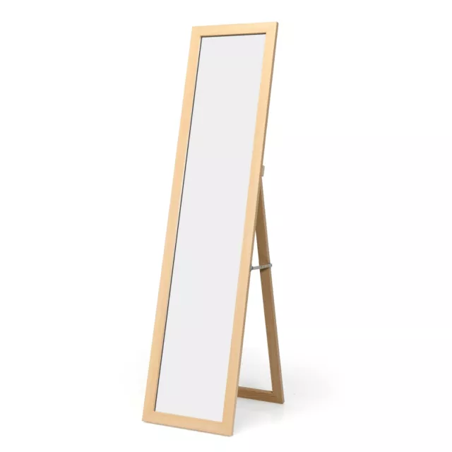 Miroir sur pied Psyché Miroir Autoportant Rectangulaire 155 x 37 cm Blanc