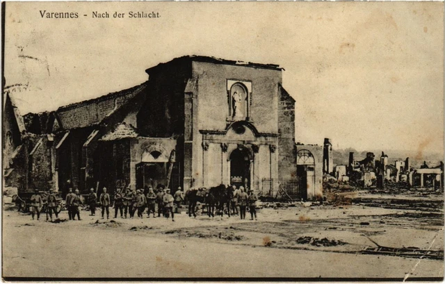 CPA Varennes - Nach der Schlacht - Town Scene - Soldiers - Ruines (1037013)