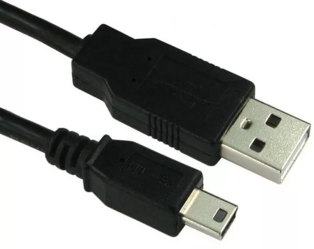 Mini USB Cable Charger Lead A to 5 Pin Mini B Sync Charge 0.5m 1m 2m 3m 5m