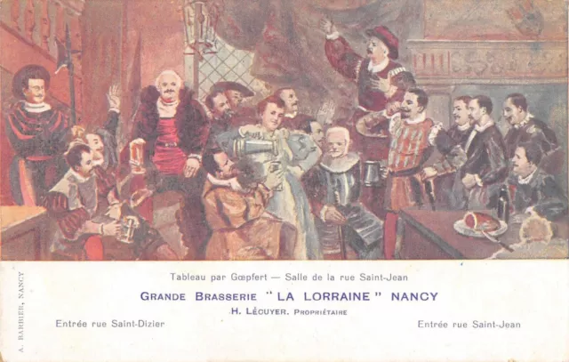 Cpa 54 Nancy Grande Brasserie La Lorraine