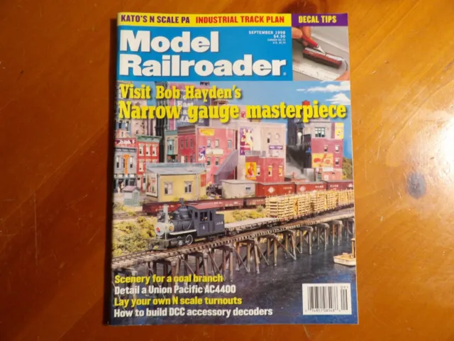 MODEL RAILROADER Magazine September 1998