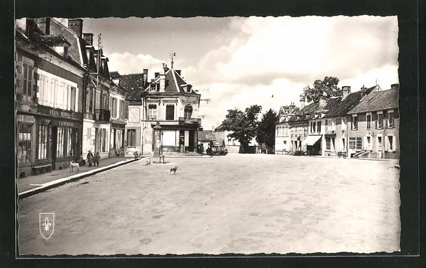 CPA Entrains-sur-Nohain, Place du Marché