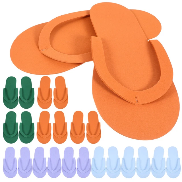 24 Paar Schwimm-Flip-Flops, Einweg-Hausschuhe,
