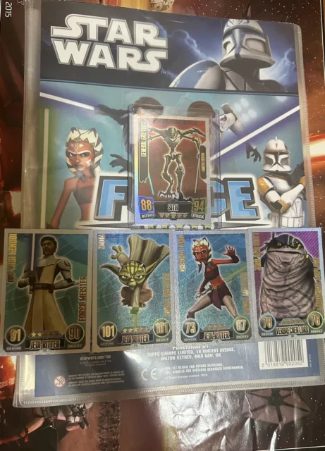 Star Wars Force Attax LE3 General Grievous + komplette Serie 1 Karten