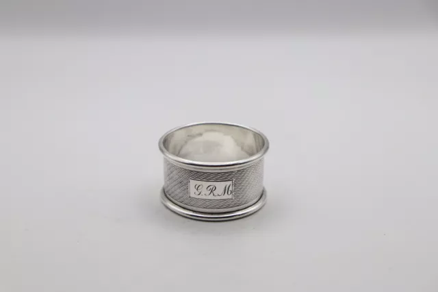 Vintage Sterling Silver Napkin Ring Hallmarked Birmingham 1962