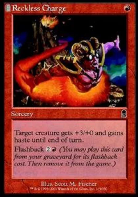 *MRM* FR/VF 4x Charge Temeraire ( Reckless Charge ) MTG ODY