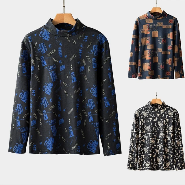 Top Uomo T Shirt Biancheria Intima Termica Caldo Autunno Vestiti Casa per