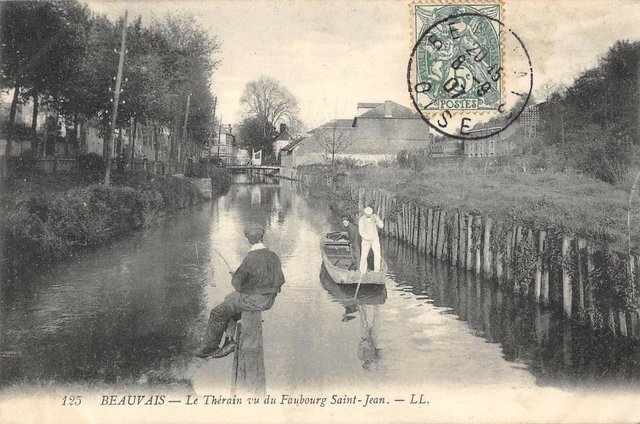 Cpa 60 Beauvais Le Therain Vu Du Faubourg Saint Jean