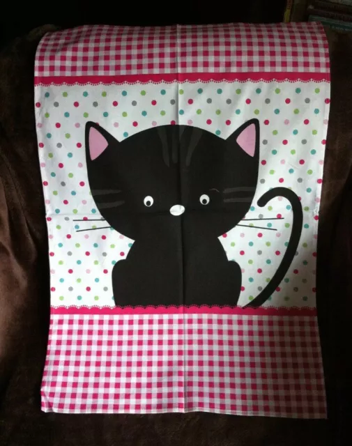 Toalla De Té De Jengibre Y Manchas Negra Para Gatos Y Rosa De Calidad - Nueva (Para Protección De Gatos)