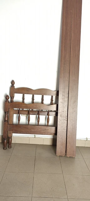 letto singolo design anni ’50 manifattura italiana rustico della nonna