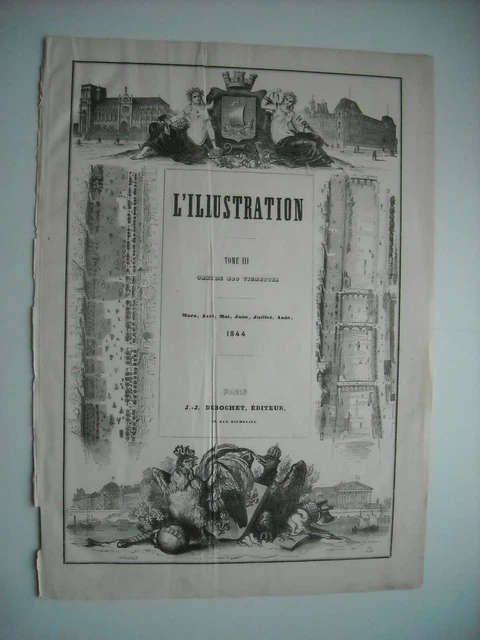 1844 Engraving. Melle Rachel, Phedre Role. Les Menestrels De La Virginie. 2