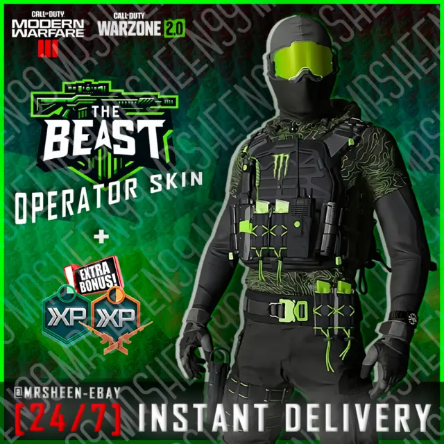 Call of Duty Modern Warfare 3 - The Beast Operator Skin MWIII CoD MW3 Weapon XP