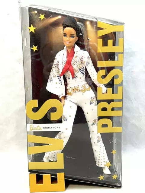 Elvis Presley Mattel Barbie Music Series Elvis 2020 Slight Warp to Side of Box