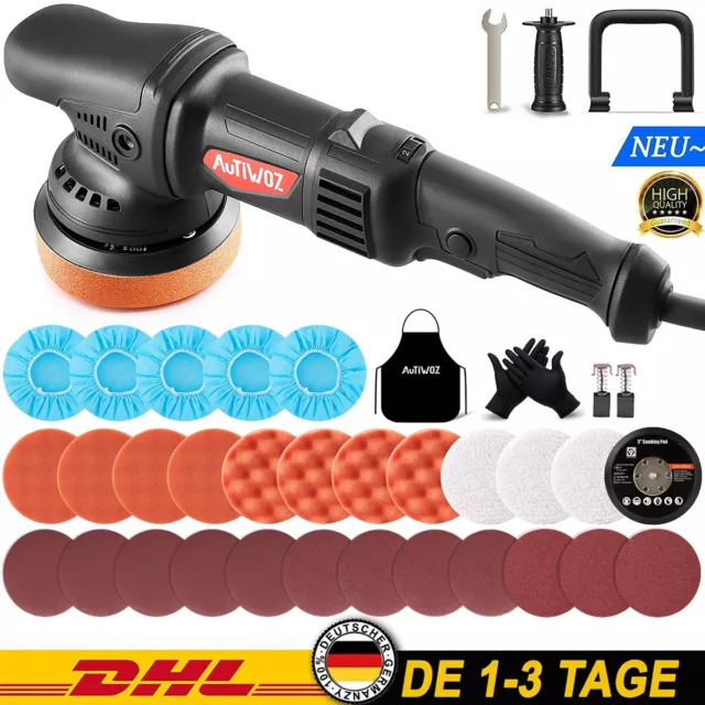 10mm-920W Exzenter Poliermaschine für Auto Boot Polierpads Polierer Poliergerät