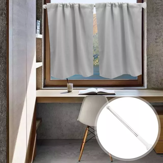 Caña de cortina de ducha con perforación ajustable libre de golpes caña de ducha resistente hogar