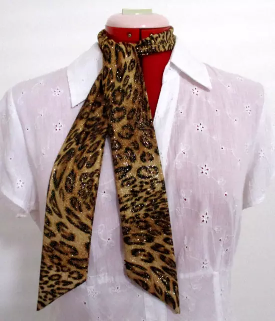 Rockabilly/Rock N Roll Neck Scarf~Headband~Hair Tie~Animal Print~Leopard Print