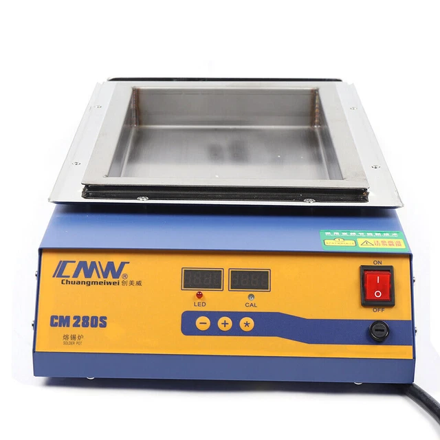 2000W CM-280S Lead-Free Titanium Alloy Solder Soldering Pot Desoldering Bath USA