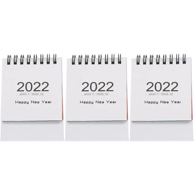 3 Pc Calendario Per Il 2022 Ufficio Tavolo Mensile Opera Cartone Animato