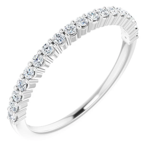 1/4 Karat Natürlicher Diamant Jubiläum Band IN Platinum (Größe 7