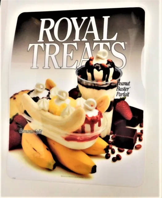 Vintage DAIRY QUEEN Poster New Old Stock ROYAL TREATS