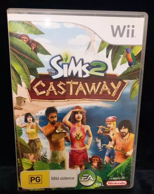 The Sims 2: Castaway Nintendo Wii Video Game FREE P&P