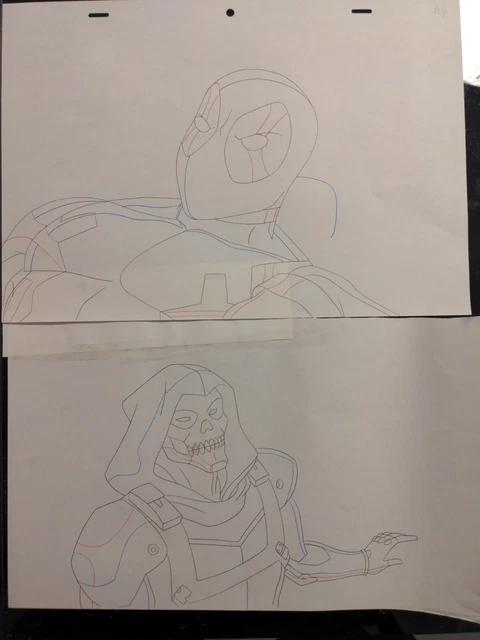 Marvel animation cels Art Comic books ULTIMATE SPIDERMAN DEADPOOL TASKMASTER S3