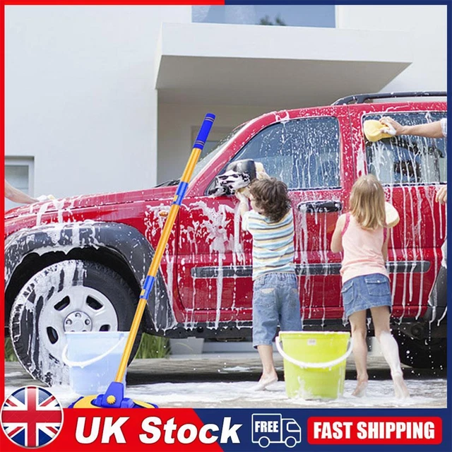 Car Detailing Brush Chenille Car Mop Head Wipe Mop Auto Accessory (Blue)