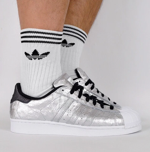 Adidas superstar discount argento lucido